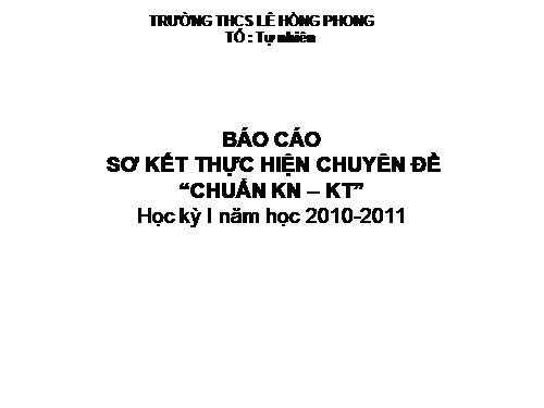 tổng kết chuyên đề