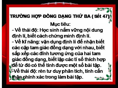 Chương III. §7. Trường hợp đồng dạng thứ ba