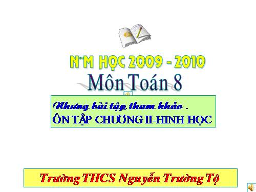 Ôn tập Chương II. Đa giác. Diện tích đa giác