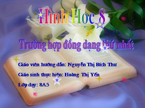 Chương III. §7. Trường hợp đồng dạng thứ ba