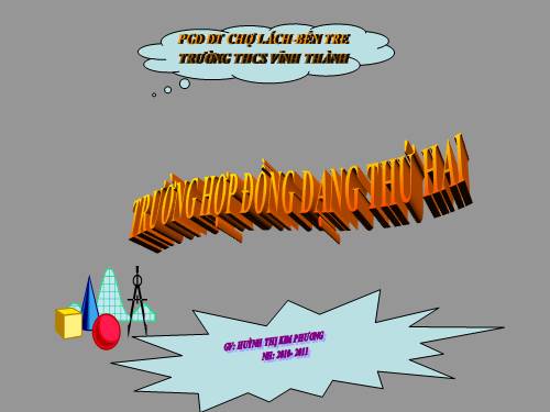 Chương III. §6. Trường hợp đồng dạng thứ hai