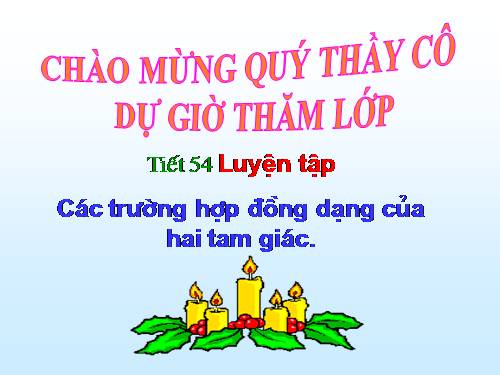 Ôn tập Chương III. Tam giác đồng dạng