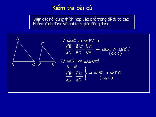 Chương III. §7. Trường hợp đồng dạng thứ ba