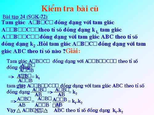 Các bài Luyện tập