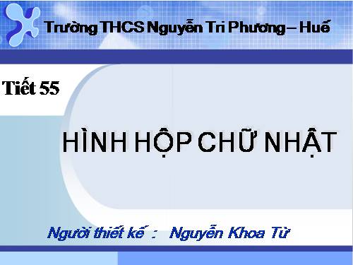 Chương IV. §1. Hình hộp chữ nhật