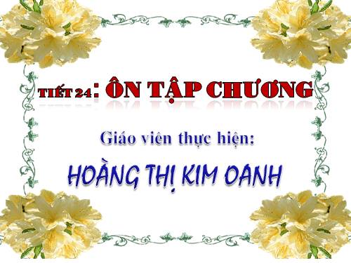 Ôn tập Chương I. Tứ giác