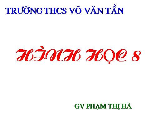 Chương III. §4. Khái niệm hai tam giác đồng dạng