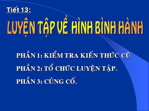 Các bài Luyện tập