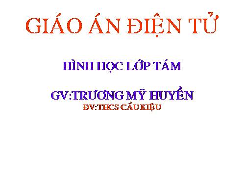 Chương I. §11. Hình thoi