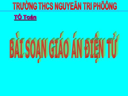 Chương I. §5. Dựng hình bằng thước và compa. Dựng hình thang