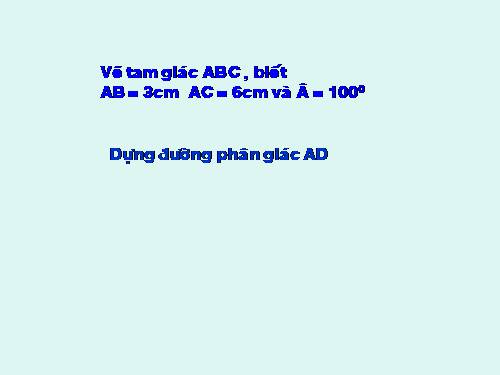 Chương III. §3. Tính chất đường phân giác của tam giác