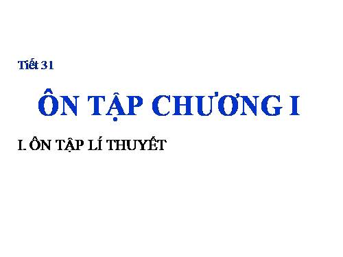 Ôn tập Chương I. Tứ giác