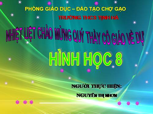 Chương II. §1. Đa giác. Đa giác đều