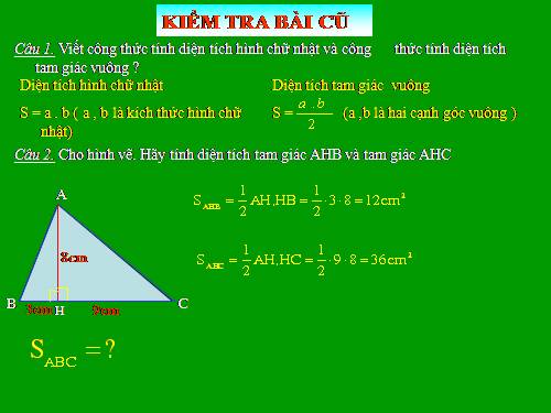 Chương II. §3. Diện tích tam giác