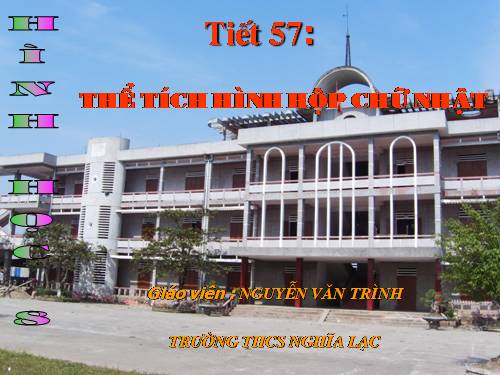 Chương IV. §3. Thể tích của hình hộp chữ nhật