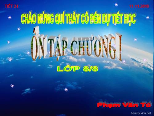 Ôn tập Chương I. Tứ giác