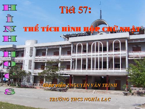 Chương IV. §3. Thể tích của hình hộp chữ nhật