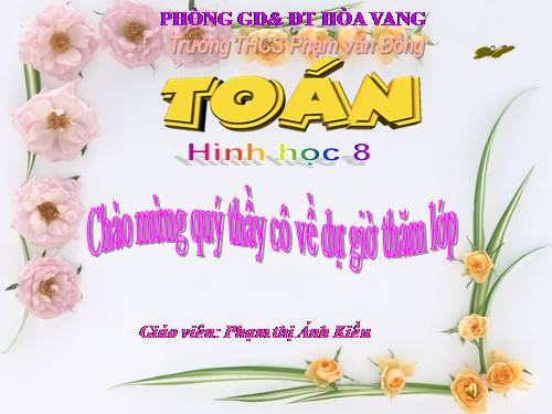 Chương III. §4. Khái niệm hai tam giác đồng dạng