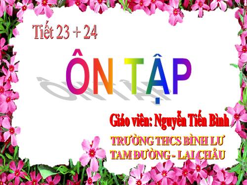 Ôn tập Chương I. Tứ giác