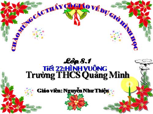 Chương I. §12. Hình vuông