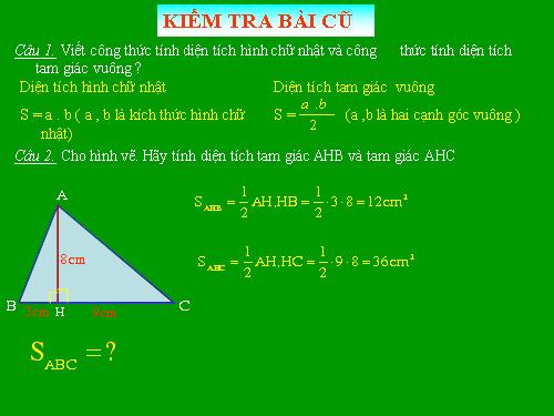 Chương II. §3. Diện tích tam giác