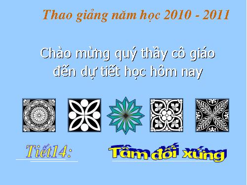 Chương I. §8. Đối xứng tâm