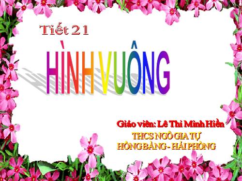 Chương I. §12. Hình vuông