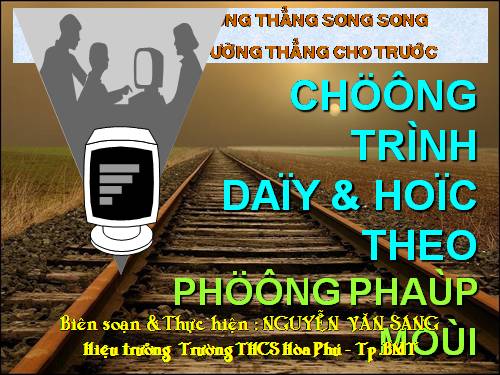 Chương I. §10. Đường thẳng song song với một đường thẳng cho trước