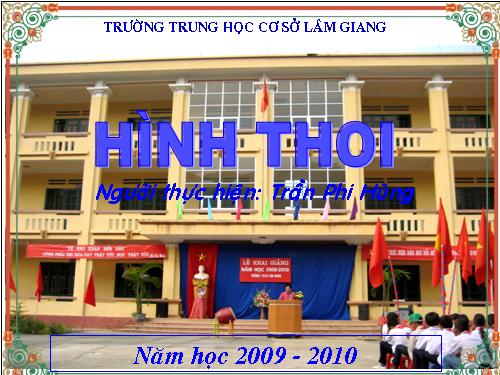 Chương I. §11. Hình thoi