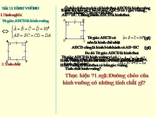 Chương I. §12. Hình vuông