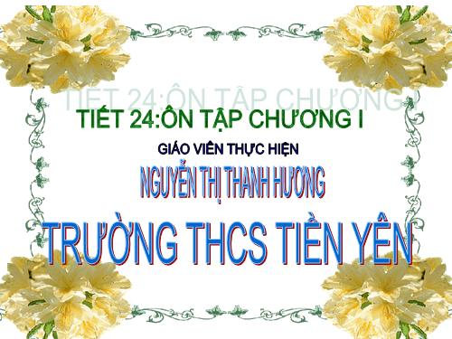 Ôn tập Chương I. Tứ giác