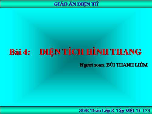 Chương II. §4. Diện tích hình thang