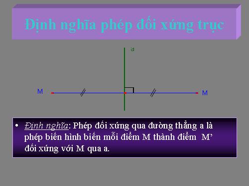 Chương I. §6. Đối xứng trục