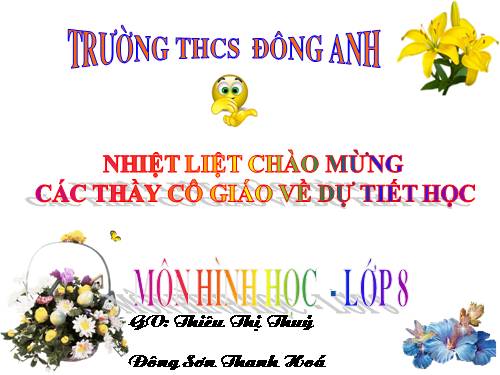 Chương IV. §8. Diện tích xung quanh của hình chóp đều