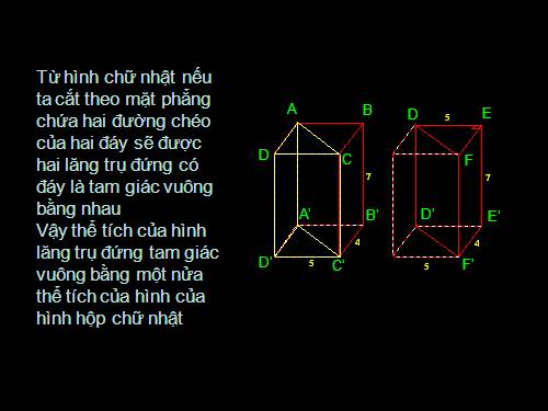 Chương IV. §6. Thể tích của hình lăng trụ đứng