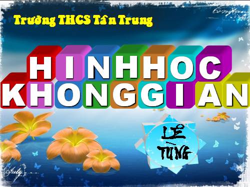 Chương IV. §3. Thể tích của hình hộp chữ nhật