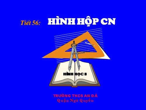 Chương IV. §2. Hình hộp chữ nhật (tiếp)