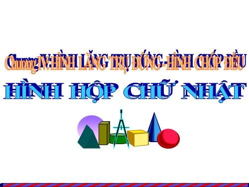 Chương IV. §1. Hình hộp chữ nhật