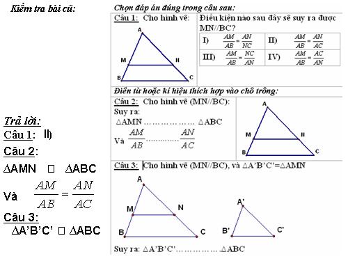 Chương III. §6. Trường hợp đồng dạng thứ hai