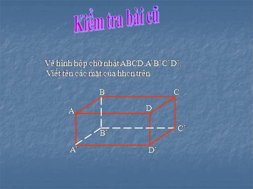 Chương IV. §2. Hình hộp chữ nhật (tiếp)