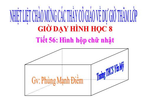 Chương IV. §1. Hình hộp chữ nhật