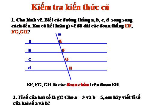 Chương III. §1. Định lí Ta-lét trong tam giác