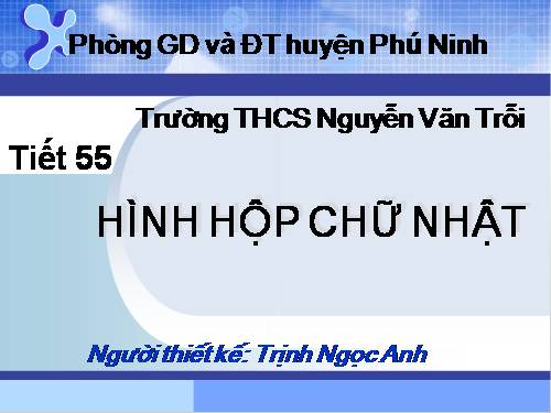 Chương IV. §1. Hình hộp chữ nhật