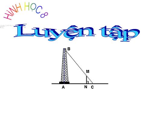 Các bài Luyện tập