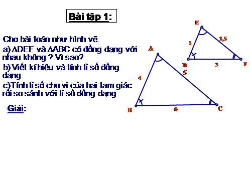 Chương III. §4. Khái niệm hai tam giác đồng dạng