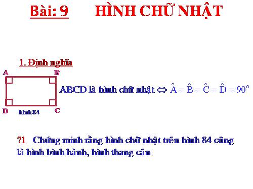 Chương I. §9. Hình chữ nhật