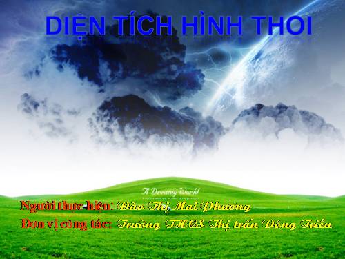 Chương II. §5. Diện tích hình thoi