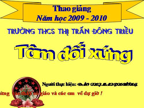 Chương I. §8. Đối xứng tâm