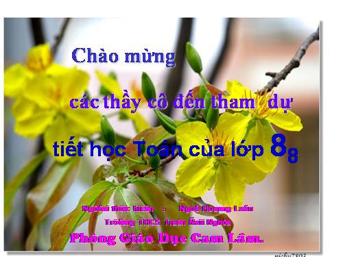 Chương III. §4. Khái niệm hai tam giác đồng dạng