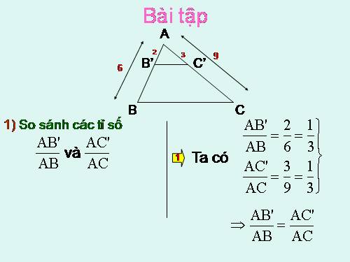 Chương III. §2. Định lí đảo và hệ quả của định lí Ta-lét